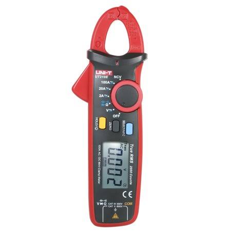 Mini Digital Handheld Clamp Multimeter True RMS AC/DC F893343