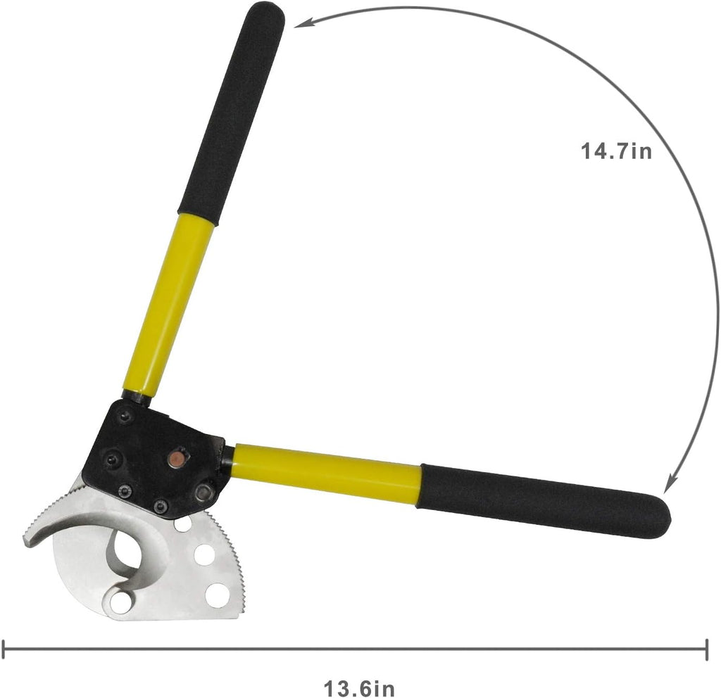 Heavy Duty Ratchet Cable Wire Cutter 13.6 Inch Pack of 2 U4564