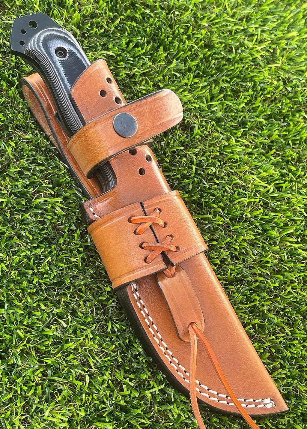 1095 Carbon Steel Bushcraft Knife with Sheath C93251