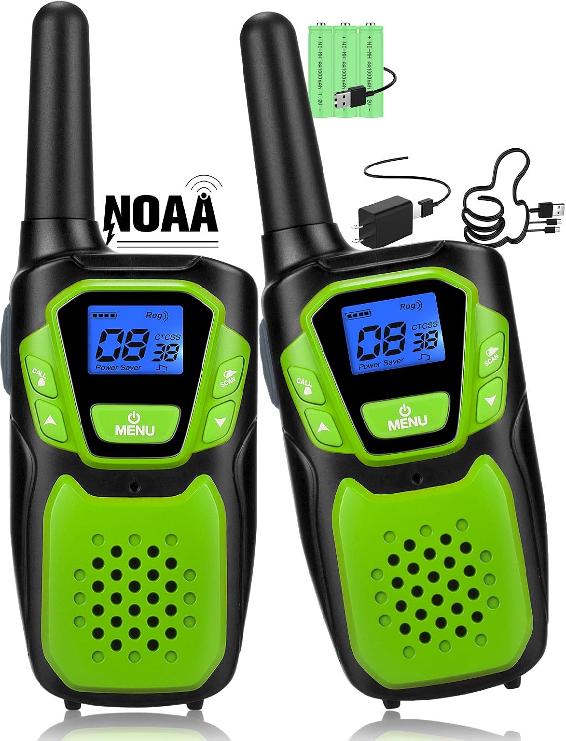 Rechargeable 4 Pack Long Range Two Way Radio A576642