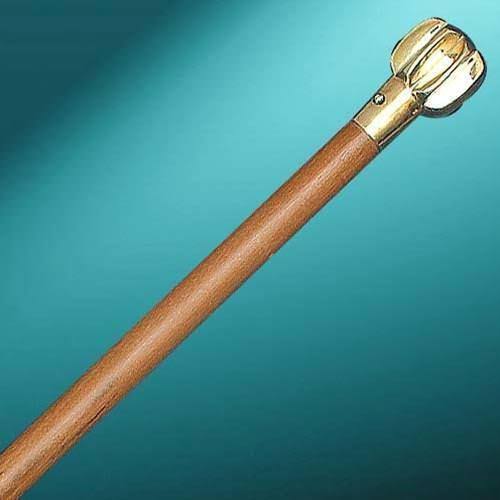 Wood Brass Cane Z157