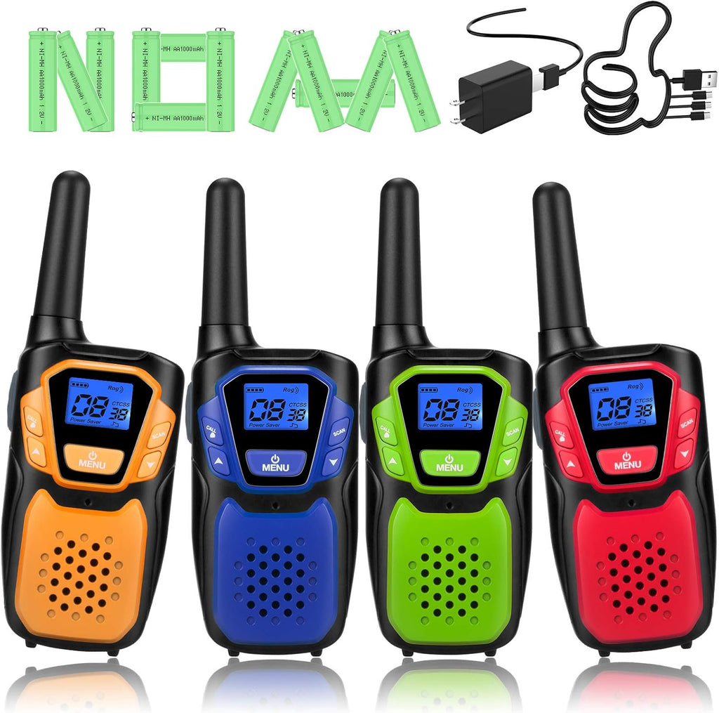 Rechargeable 4 Pack Long Range Two Way Radio A576642