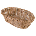 Caramel Small 9x22 Oval Woven Basket Z27821