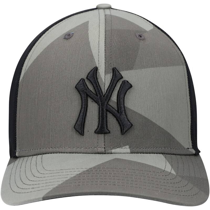 New York Yankees Camo Black Snapback Hat M390