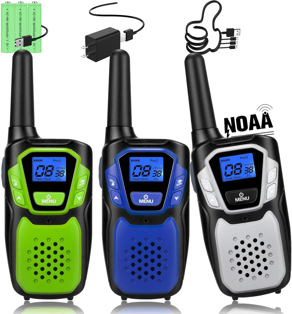 Rechargeable 4 Pack Long Range Two Way Radio A576642