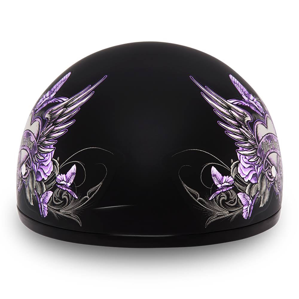 Black Small Half Face Helmet J203