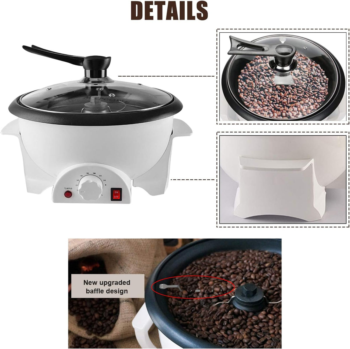 Electric Coffee Roaster Machine 110V W96726