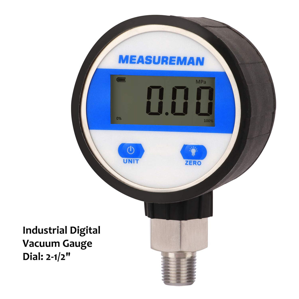 Digital Industrial Vacuum Gauge with 1/4NPT Lower Mount V53899