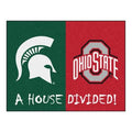 Michigan State Ohio State 33.75 inch x 42.5 inch Nylon Non-Skid Mat F9307
