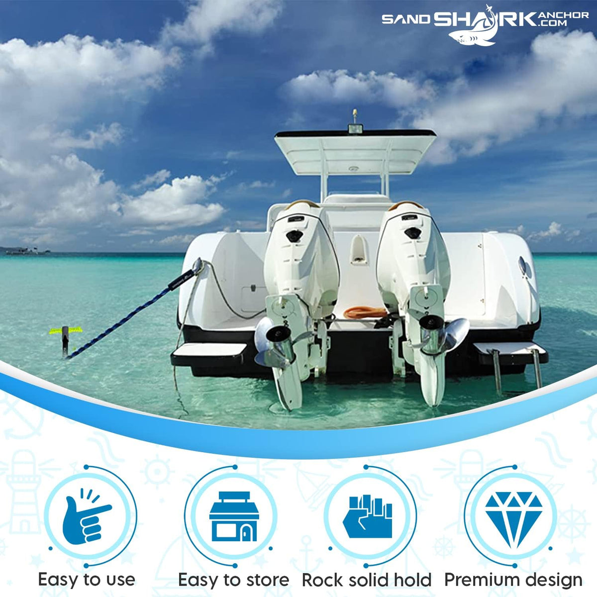 Boat Anchor with Case, Adjusts 29-48 V664