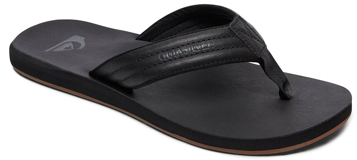 Solid Black Sandals L3573