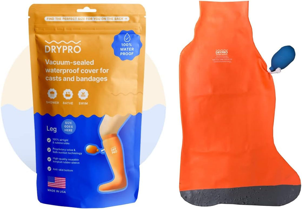 Waterproof Vacuum Sealed Half Leg Cast Cover, Blue, Pack of 2 P27769