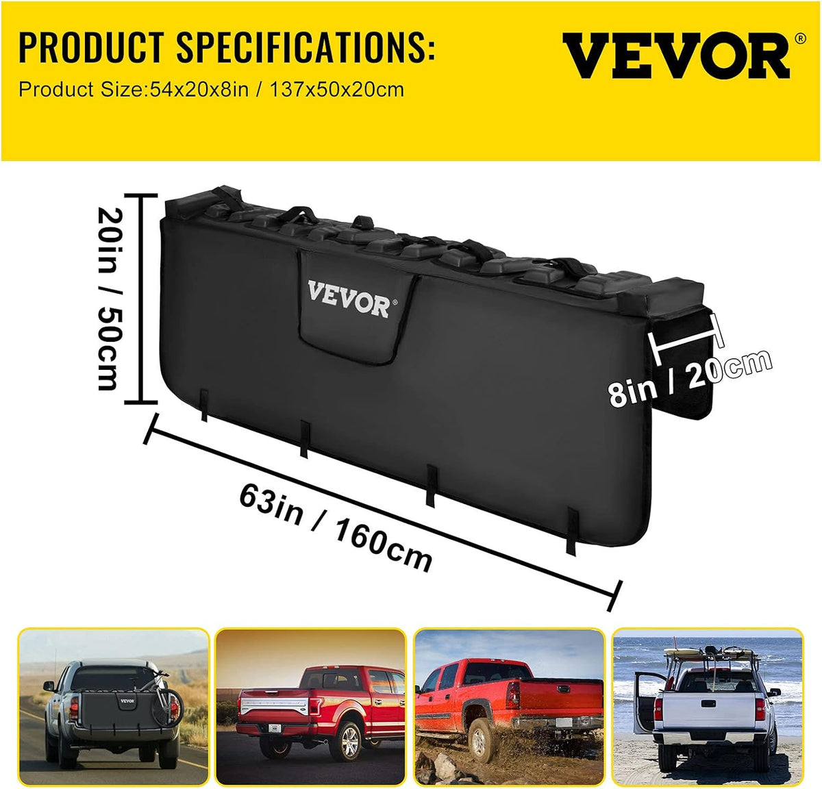 63 Wide Tailgate Bike Pad for 6 Bikes P804