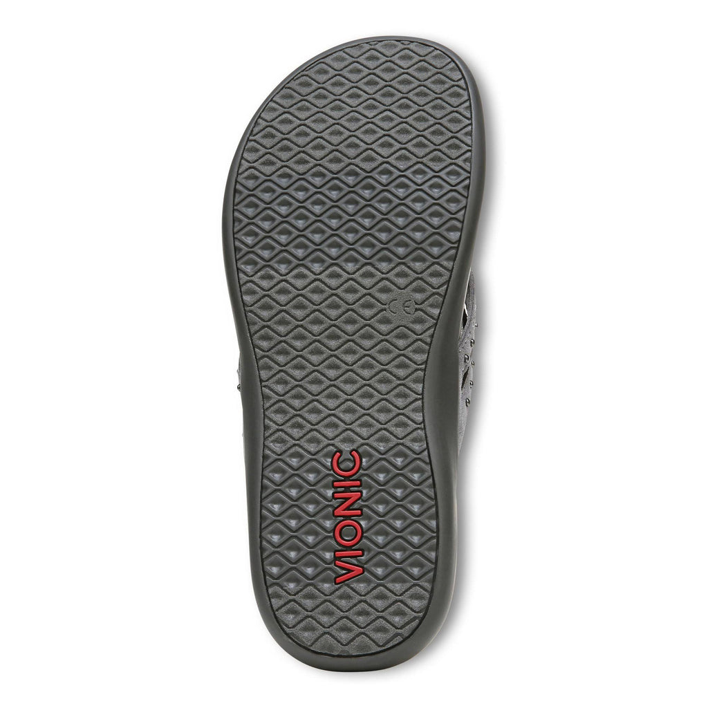 Slate Grey Toe Post Sandal F220