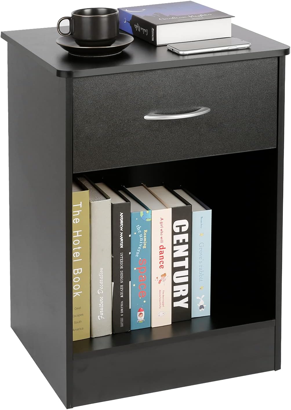 White Nightstand with Drawer X422410