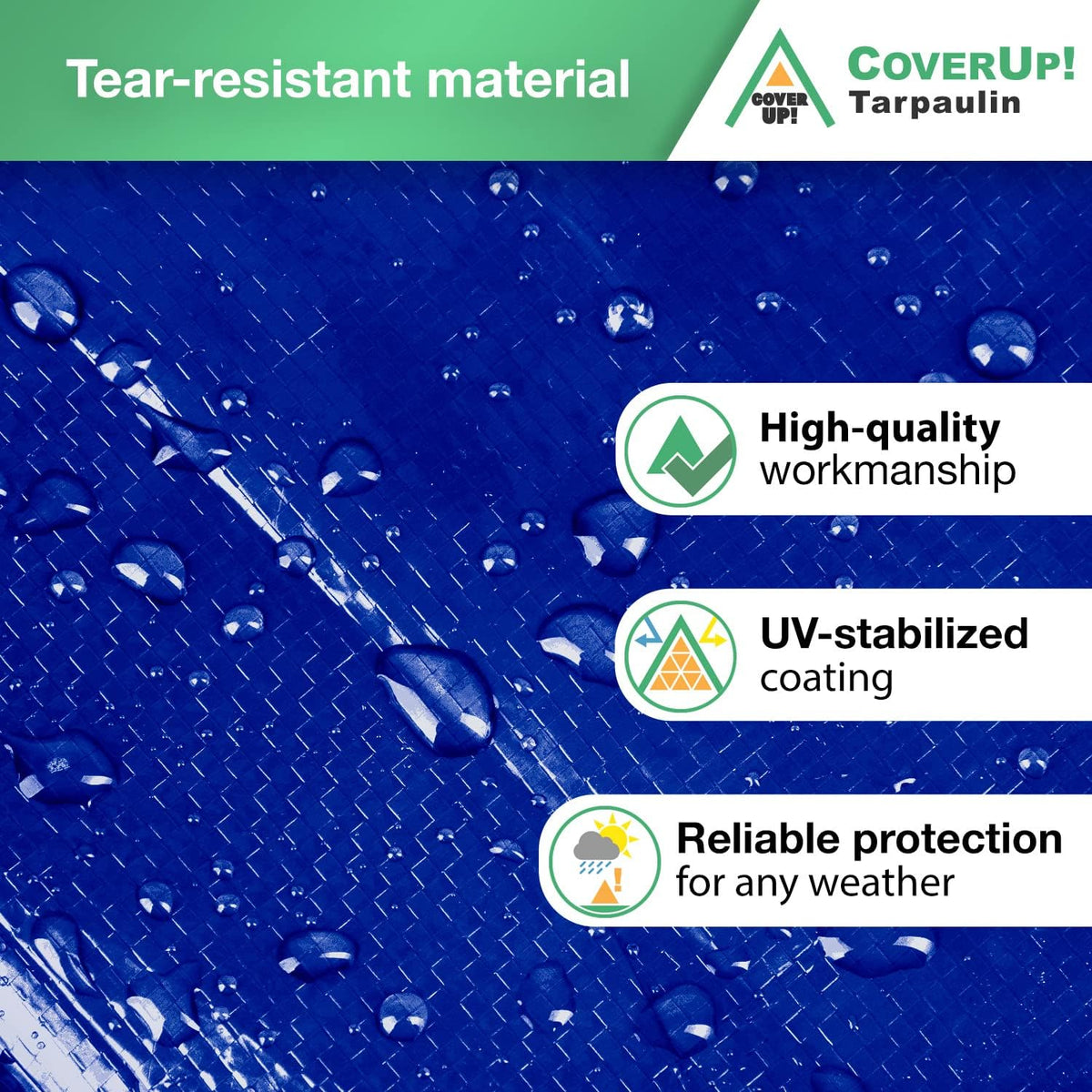 20 x 30 Waterproof Heavy Duty Tarp with Rope T131