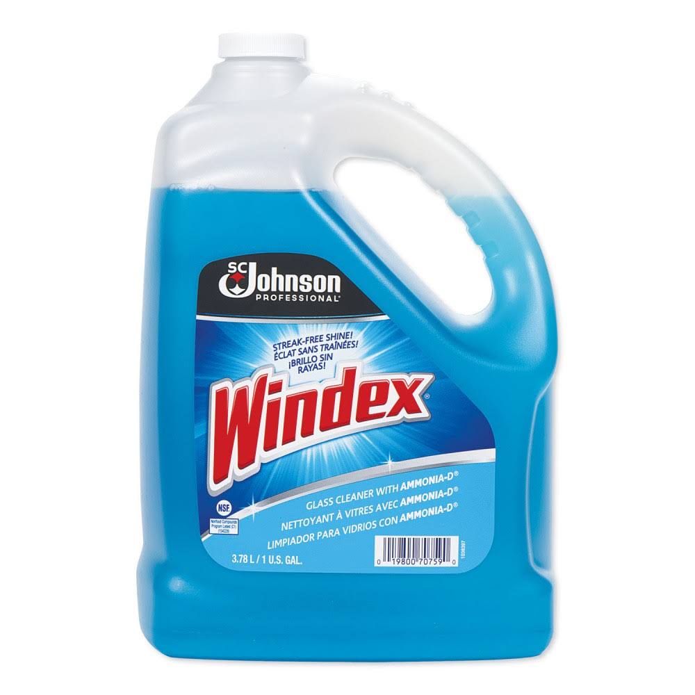 Glass Cleaner with Ammonia-D, 1 Gallon Bottle, 4/Carton I3502