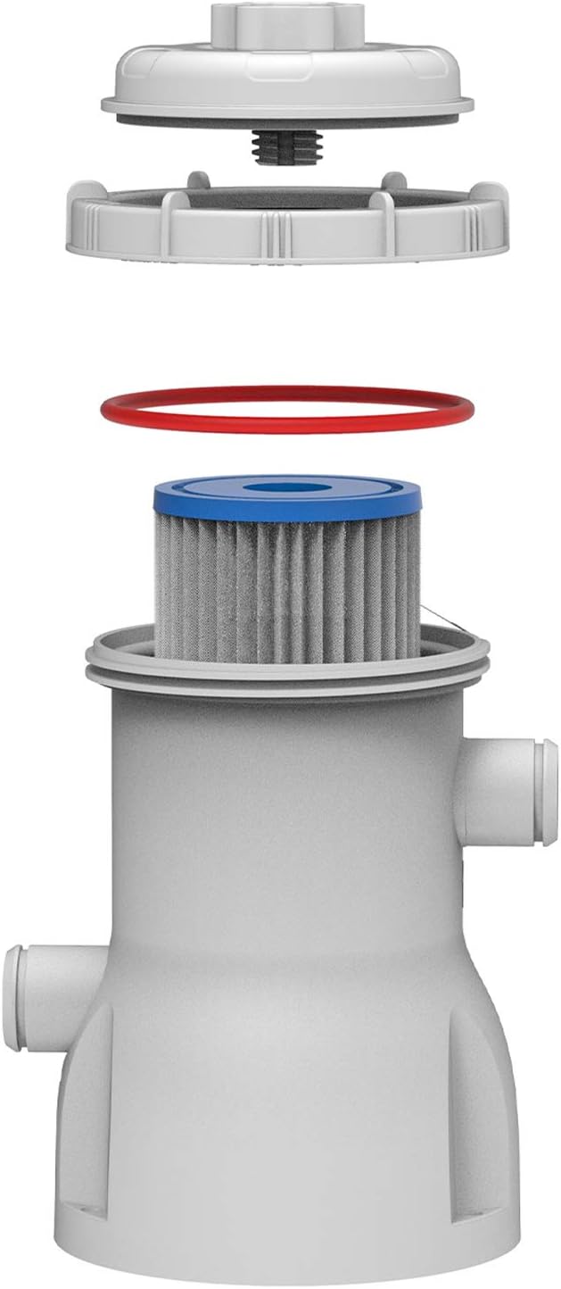 800 GPH Above Ground Swimming Pool Filter Cartridge Pump with 32 mm Hoses Q698143