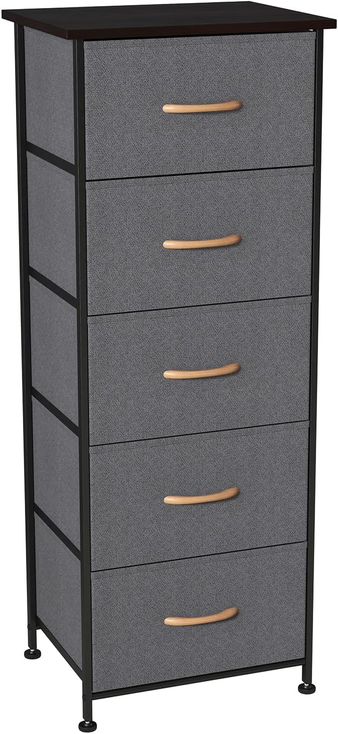 5 Drawer Fabric Dresser Storage Tower G836