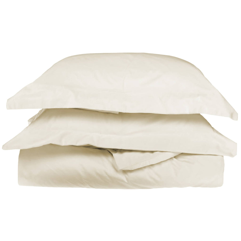 King/California King Ivory Egyptian Cotton 650 Thread Count Duvet Cover Set F601836