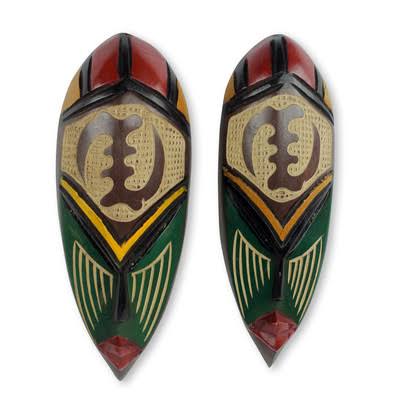 Hand Carved and Painted Wall Décor A403619