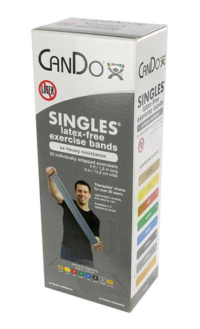 Latex Free Exercise Band Box of 30 Tan XX-Light D7883