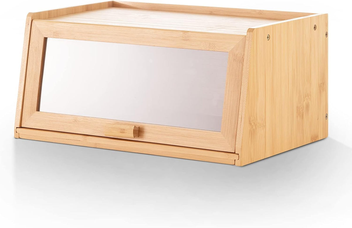 Bamboo Bread Box with Cutting Board E197349