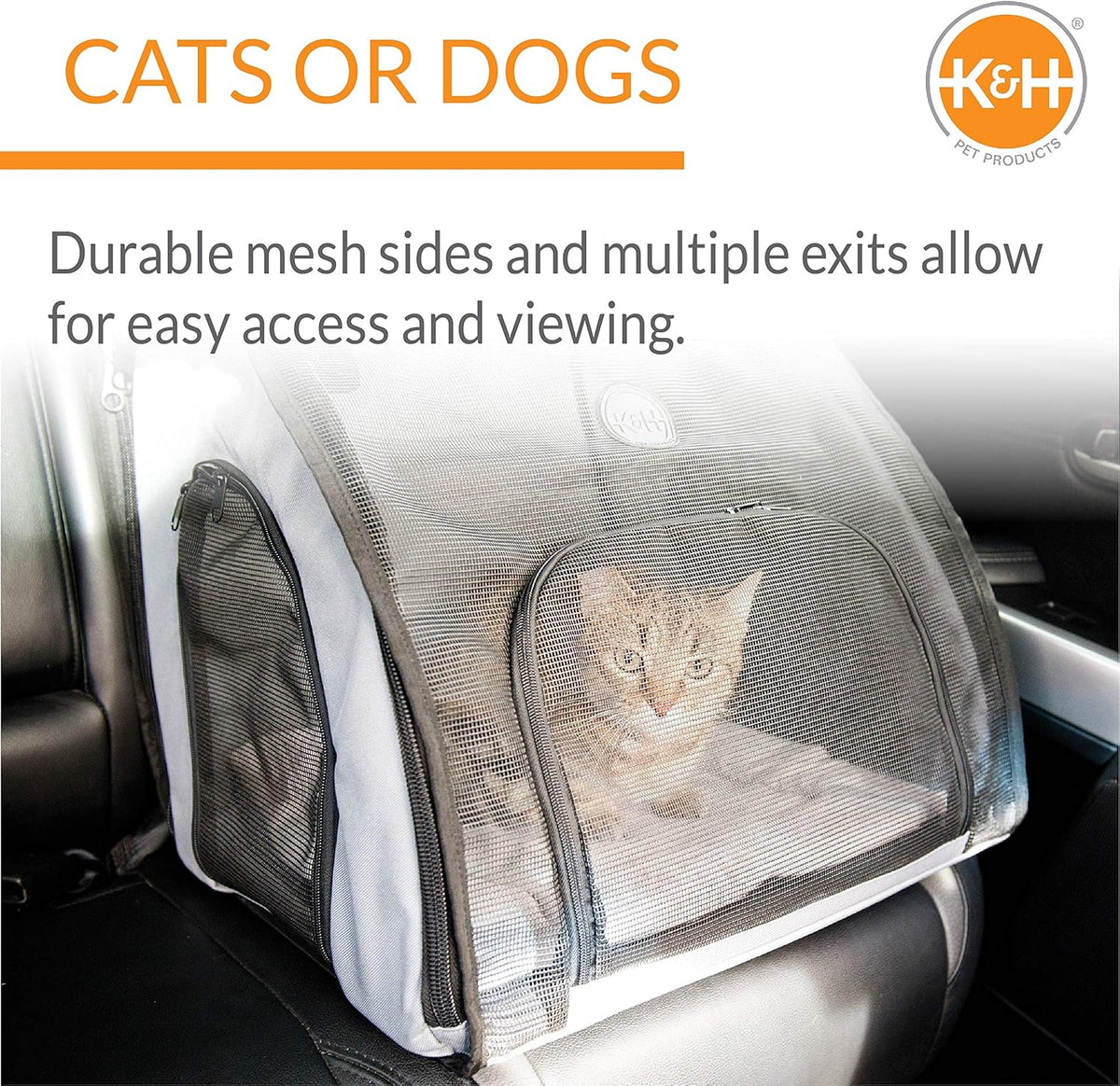 Gray Black Medium Pet Travel Carrier C562766