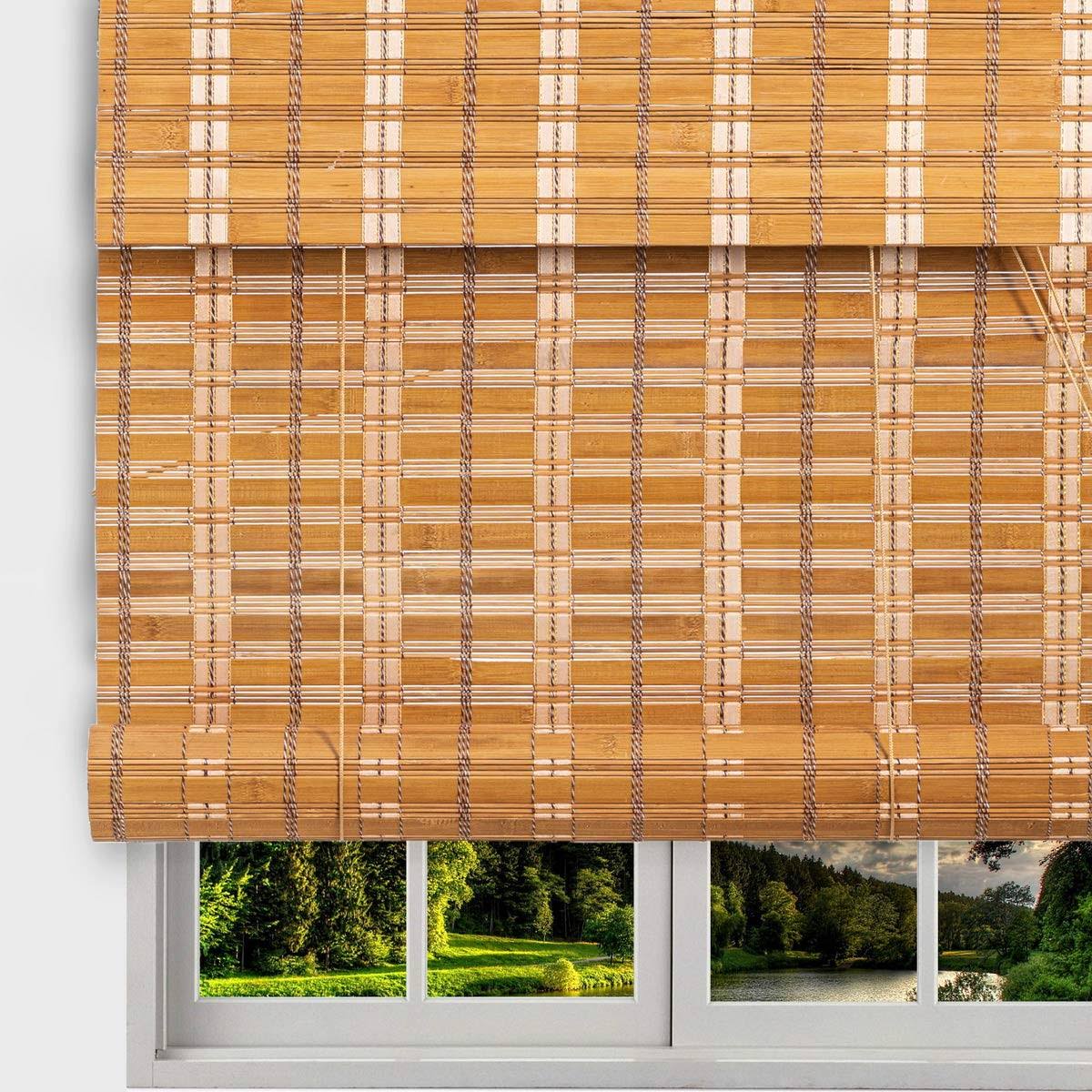 Bamboo Roll Up Window Blind Sun Shade L89152