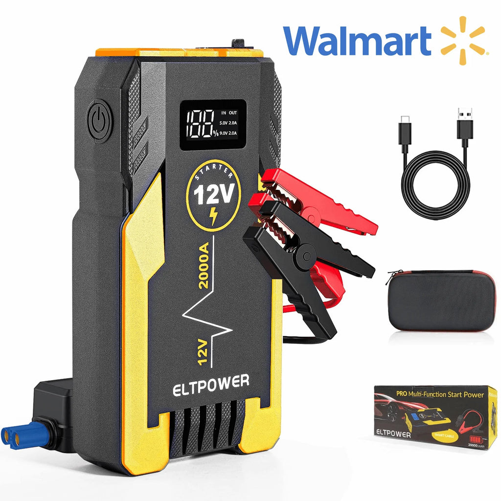 20000mAh 2000A Peak Car Battery Jump Starter with LED and USB Quick Charge 3.0 R81082