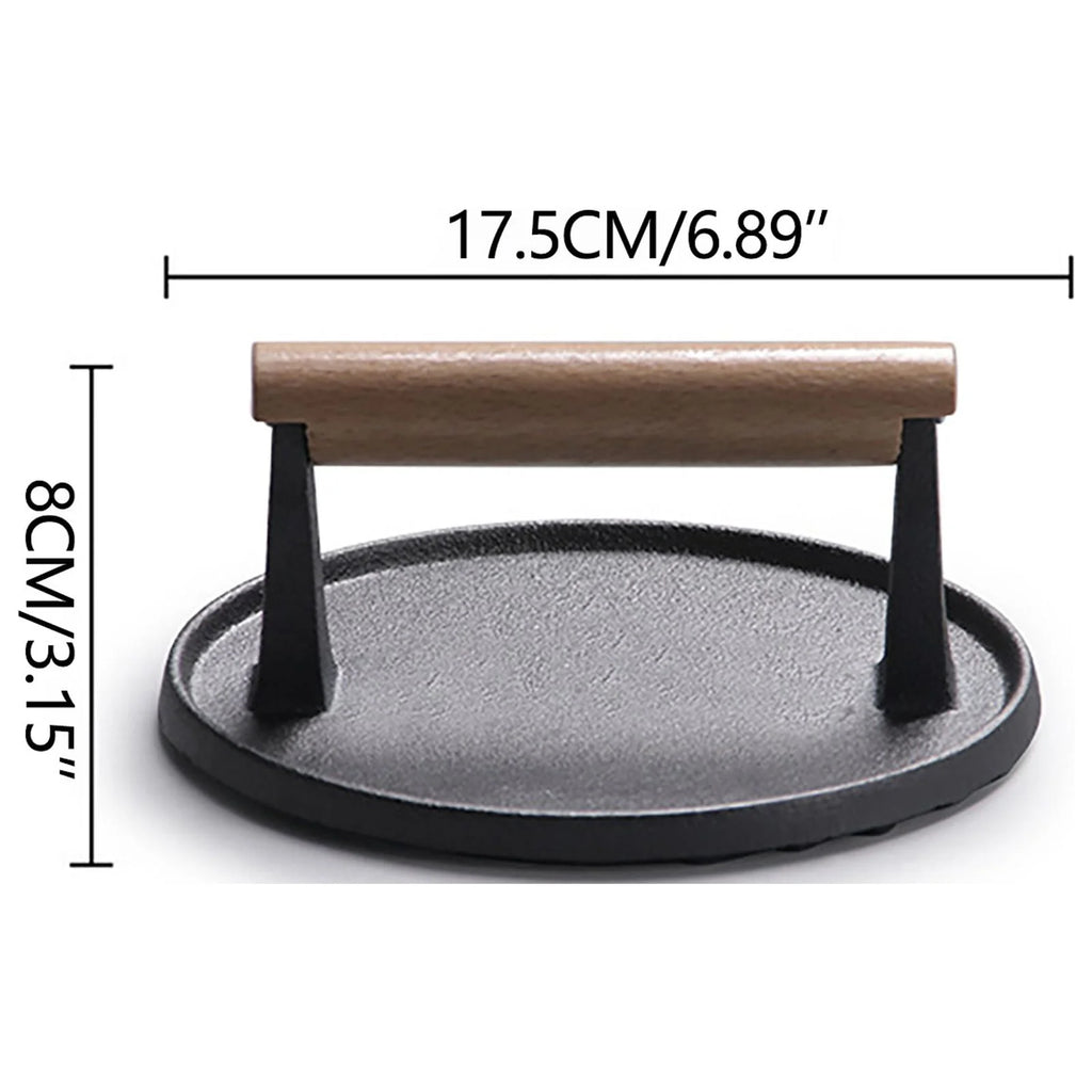 Burger Press with Wooden Handle P5681