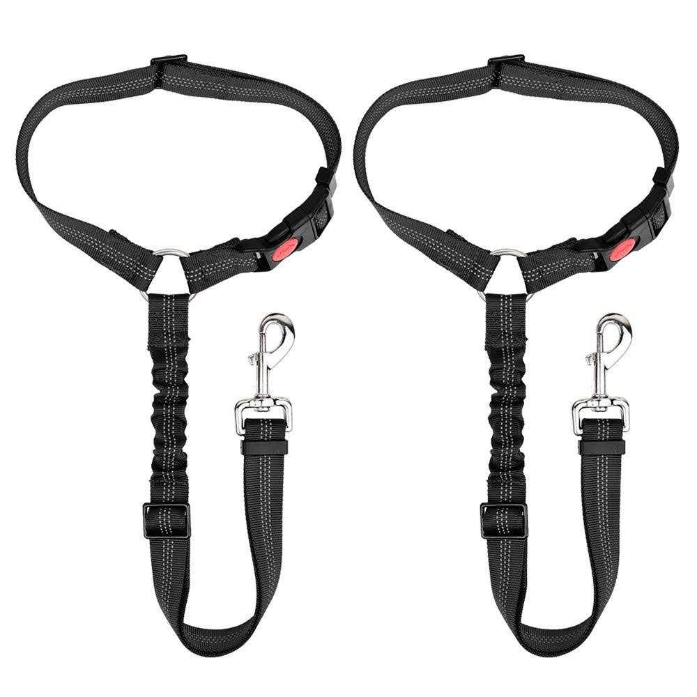 2 Pack Reflective Adjustable Dog Seat Belt F25490