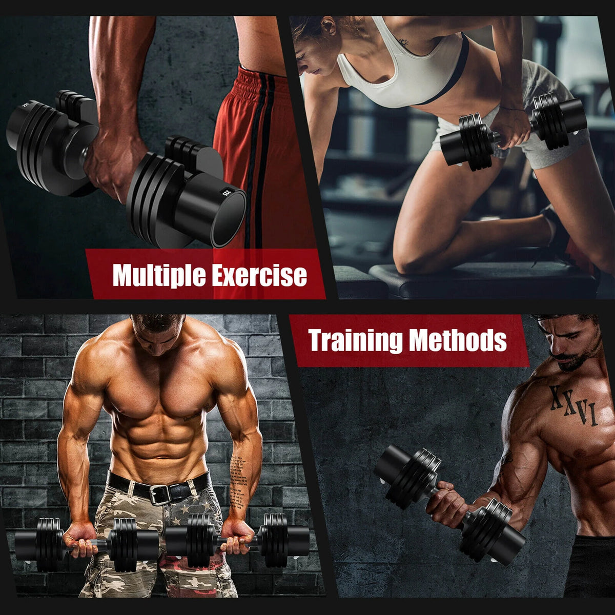 27.5lbs 5-in-1 Adjustable Dumbbell C66936