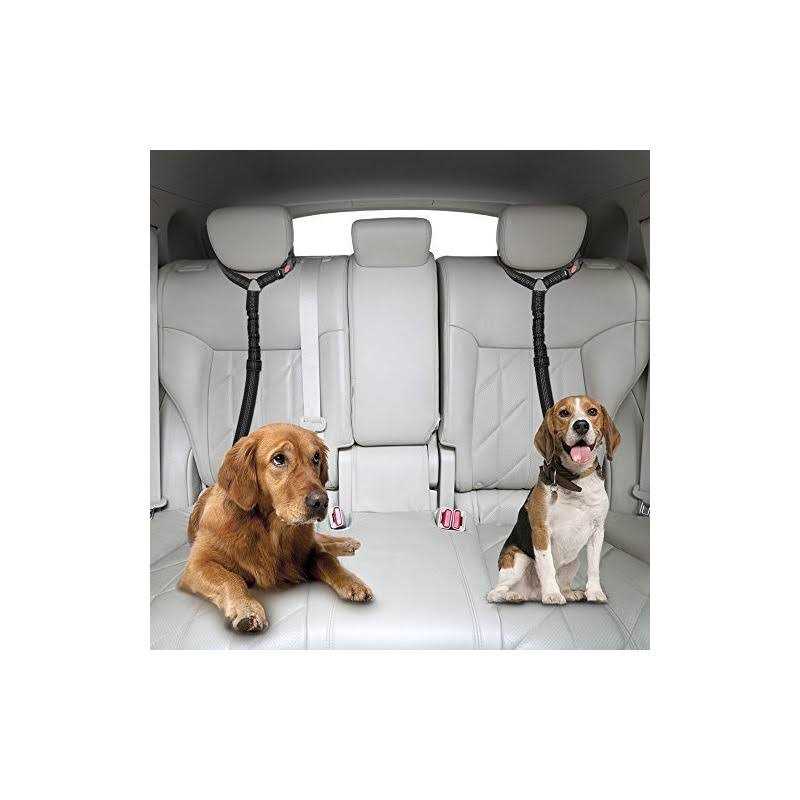 2 Pack Reflective Adjustable Dog Seat Belt F25490
