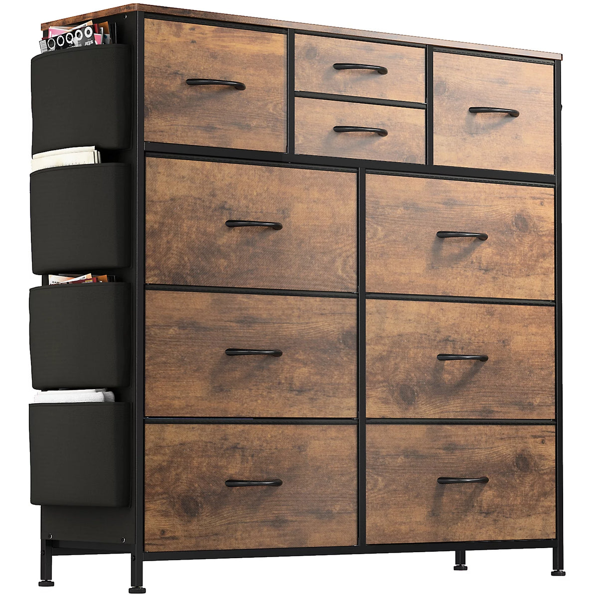 Brown 10 Drawer Dresser N5572