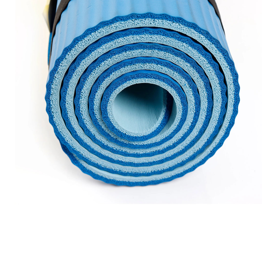 Blue 10mm NBR Foam Fitness Mat with Carry Strap J177402