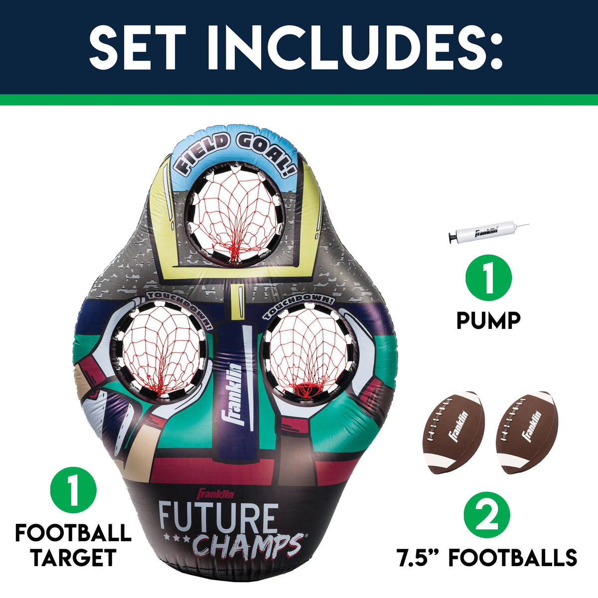 Inflatable Football Target Toss Game W347
