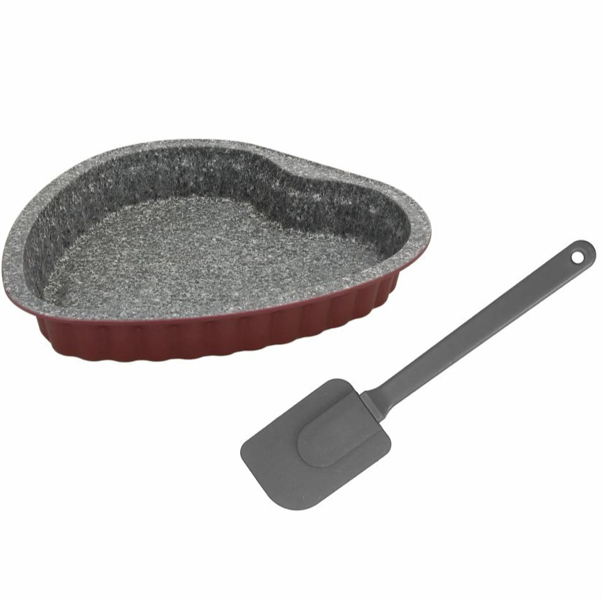 Heart Cake Set 24cm with Silicone Spatula P13435