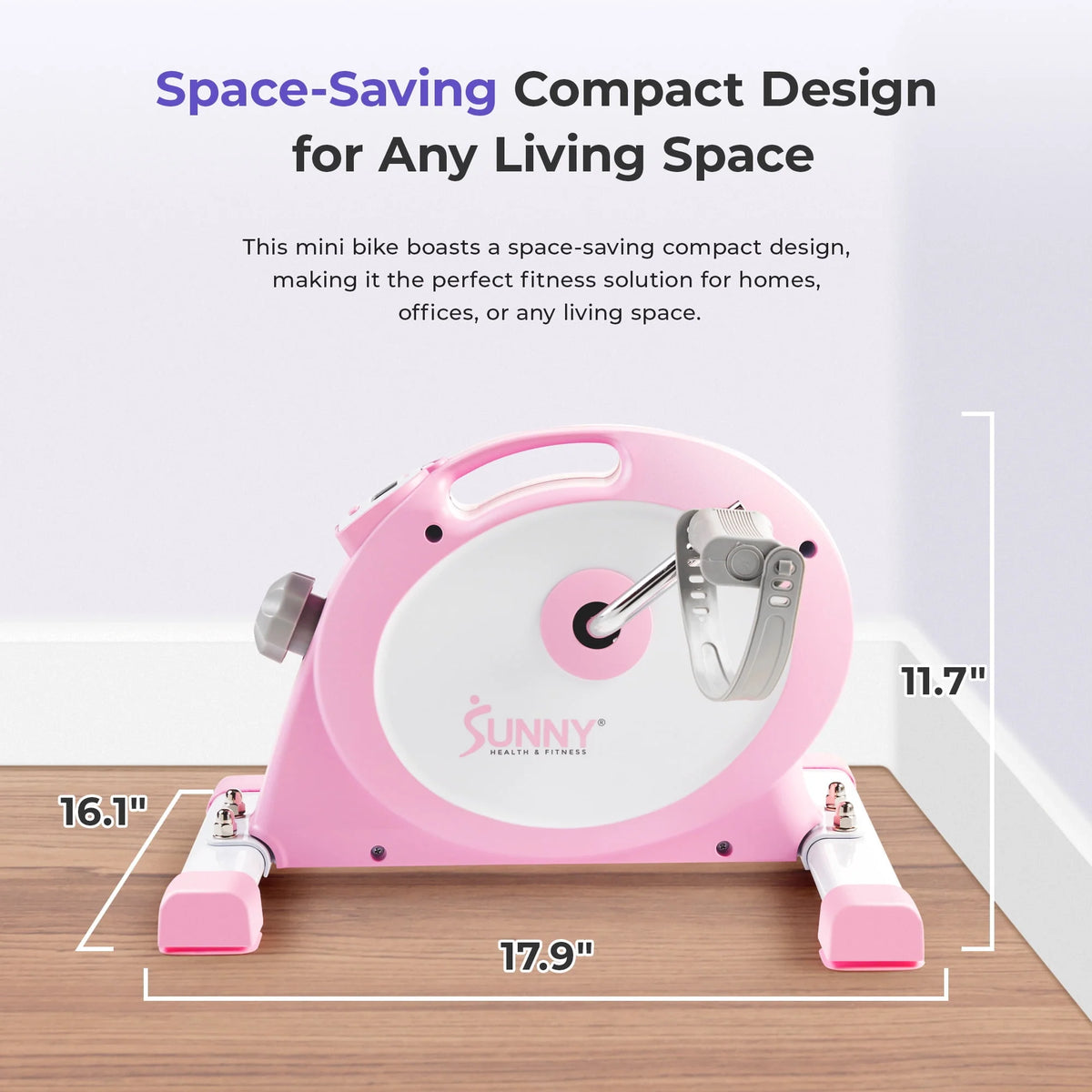 Pink Under Desk Mini Pedal Exerciser O908305