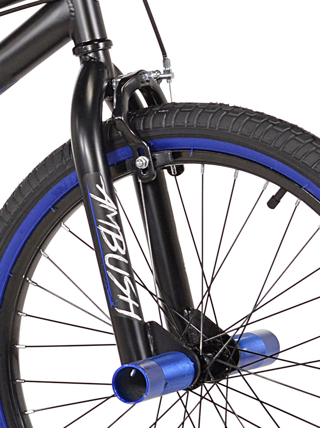 20 Boy's BMX Child Bike Black/Blue V91127