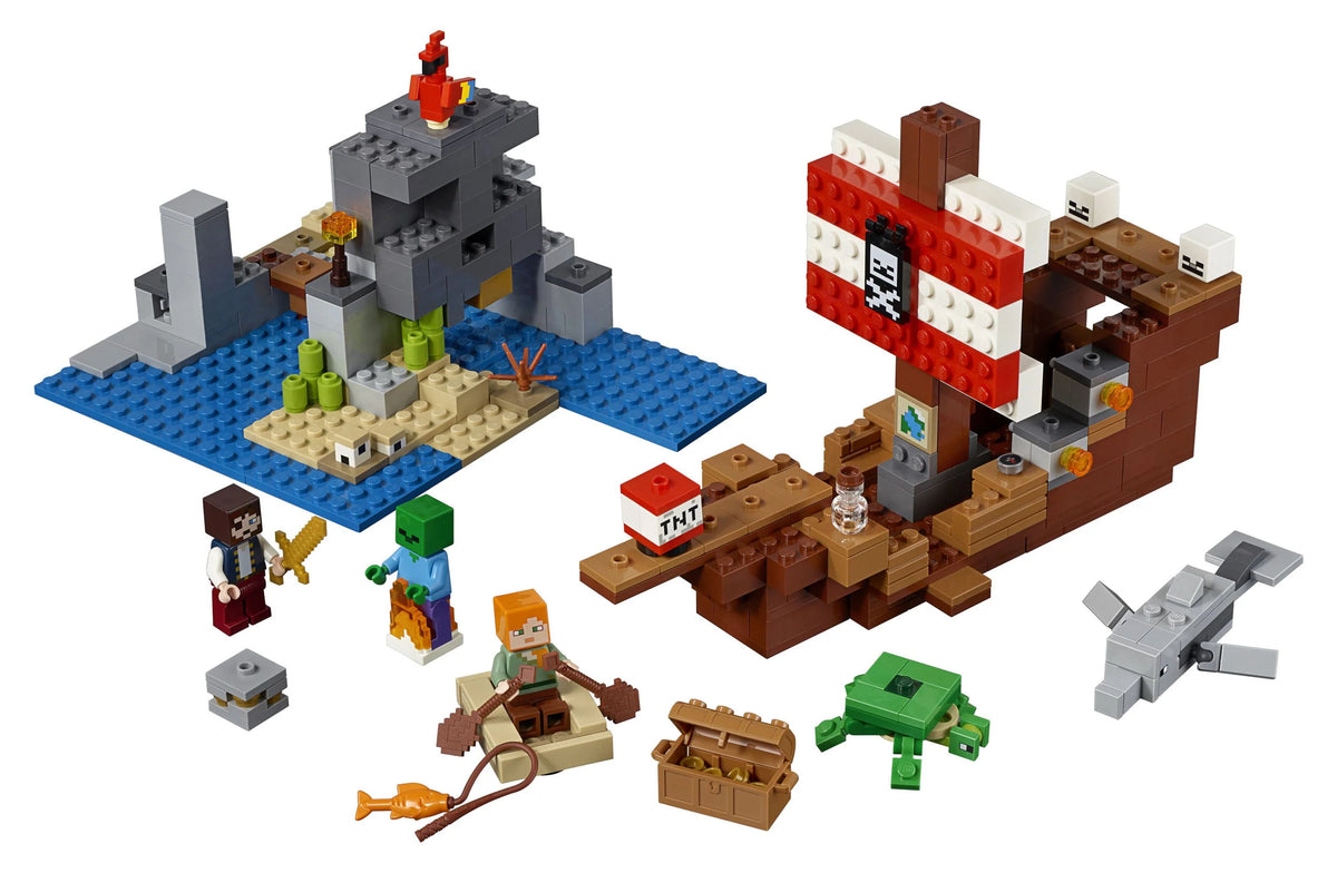 Pirate Ship Boat Building Toy Kit 386 Pieces M706597