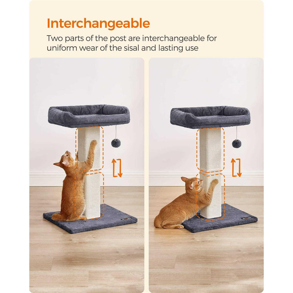 Cat Scratching Post with Plush Perch X385