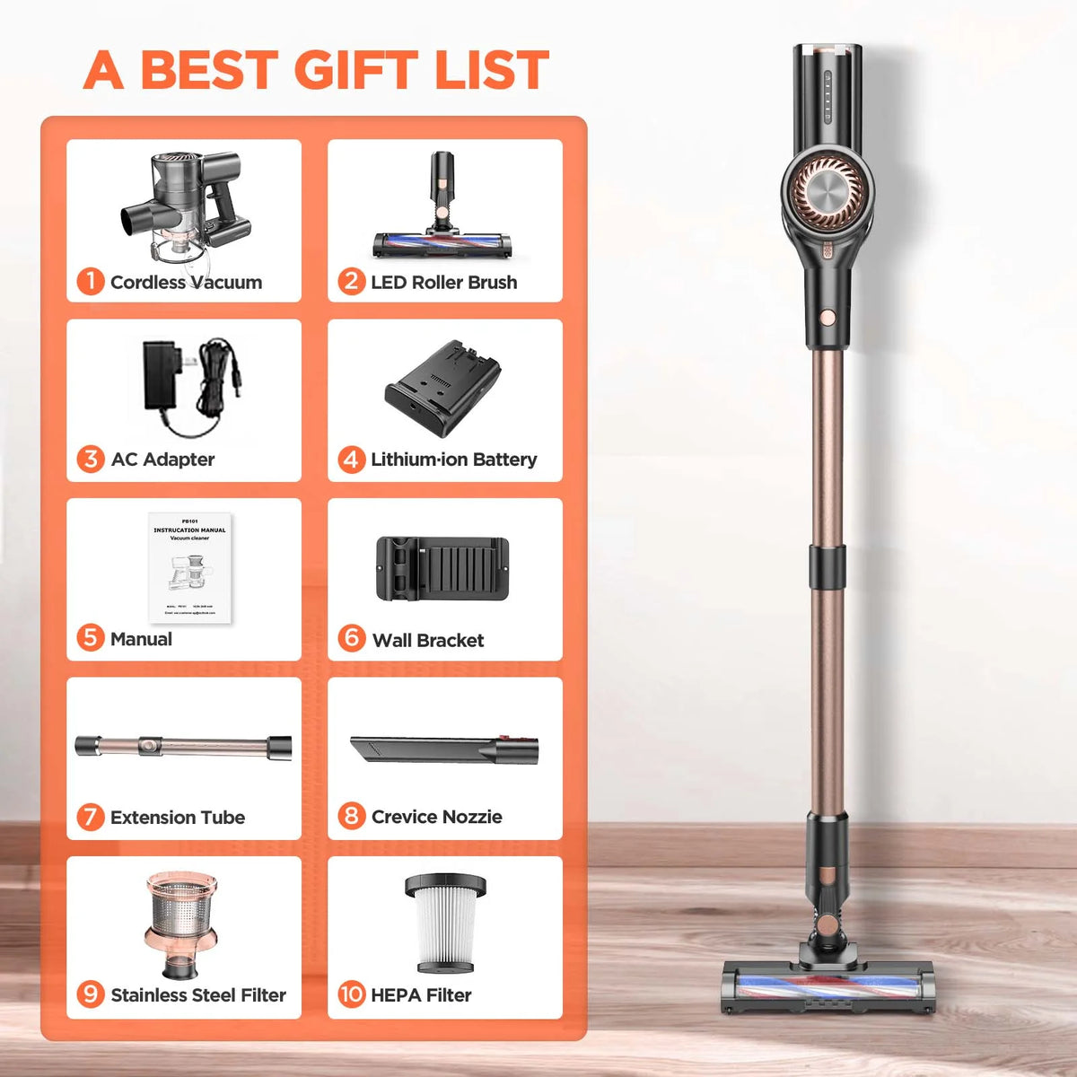 4 in 1 Cordless Stick Vacuum Cleaner J33283