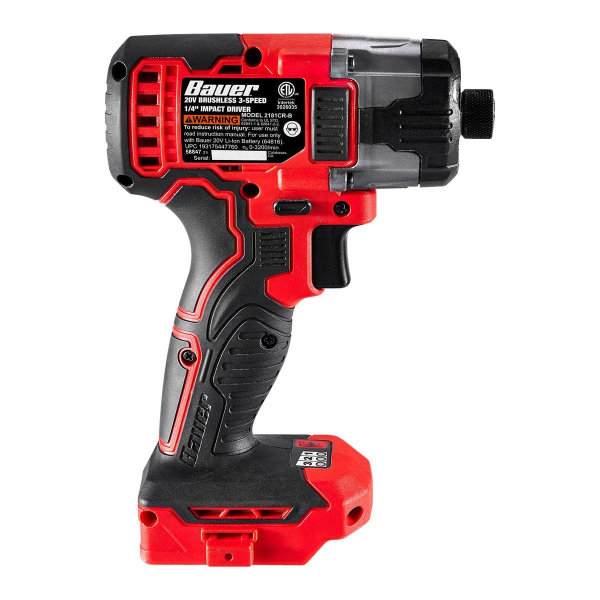 20V Brushless Cordless 1/4 in. Hex 3-Speed Impact Driver M58645