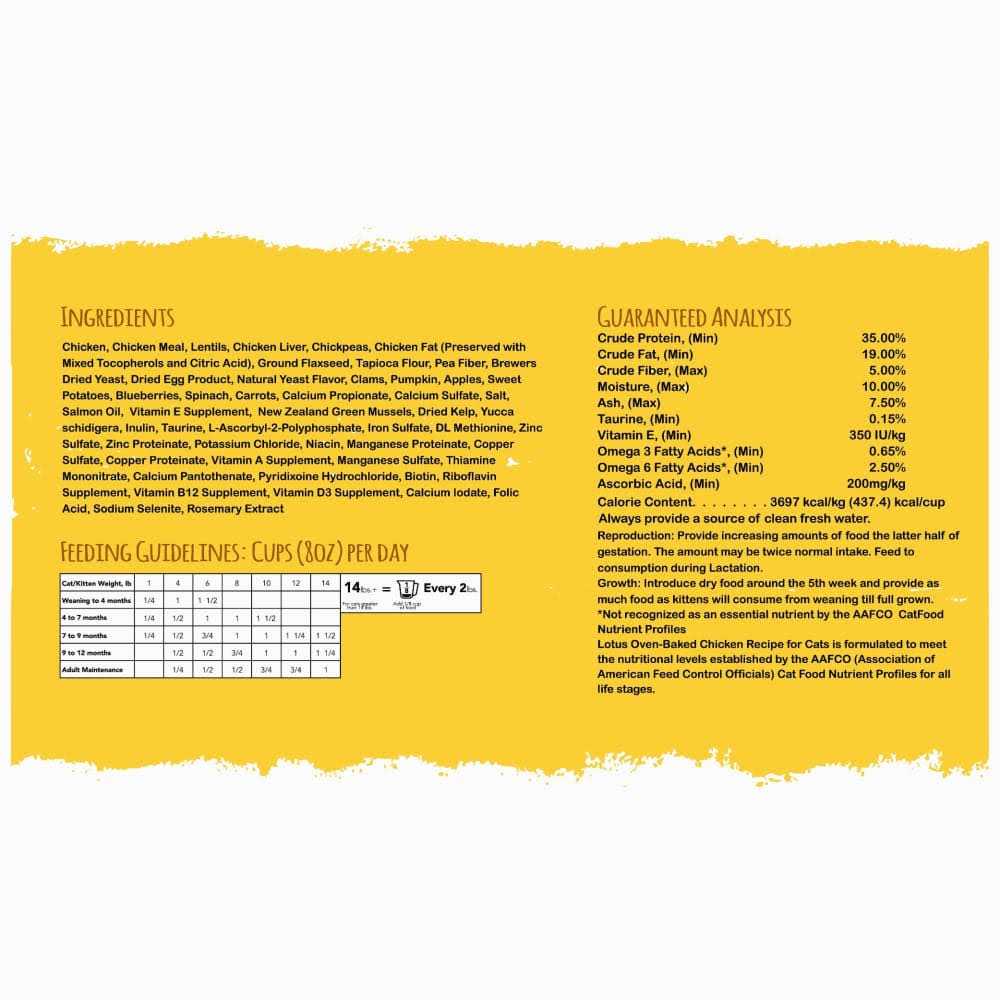 Grain-Free Chicken Recipe Dry Cat Food Y8949
