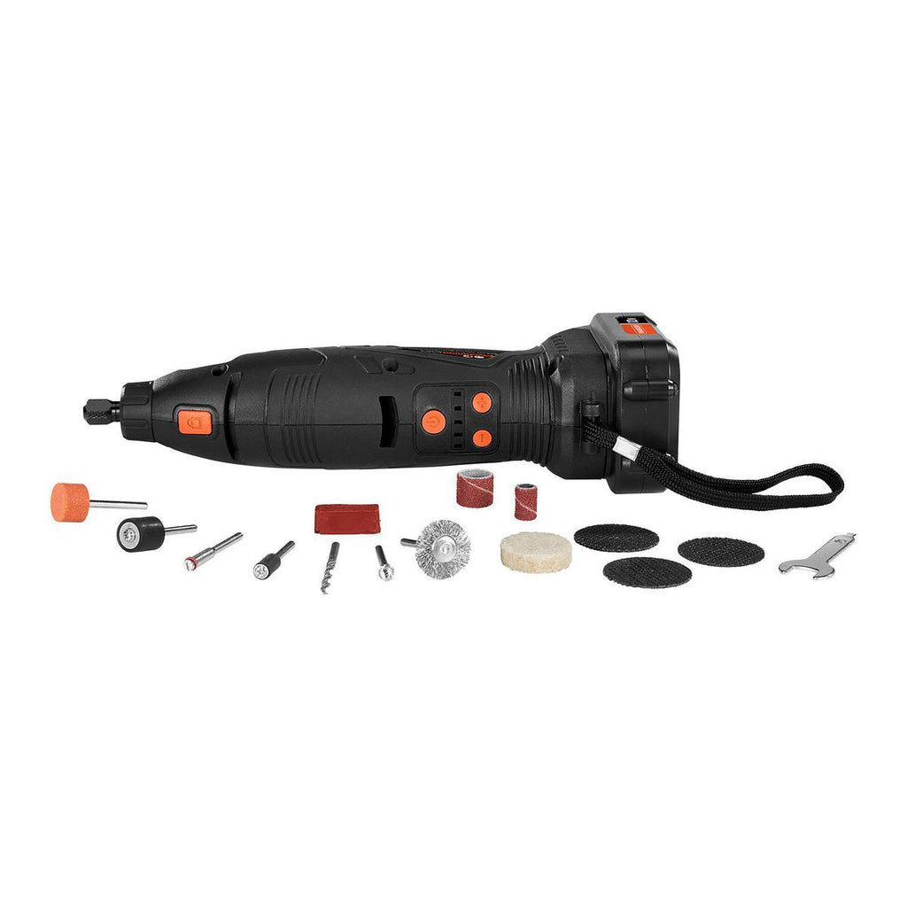 12V Cordless Rotary Tool Kit with 19-Piece Accessories R547003