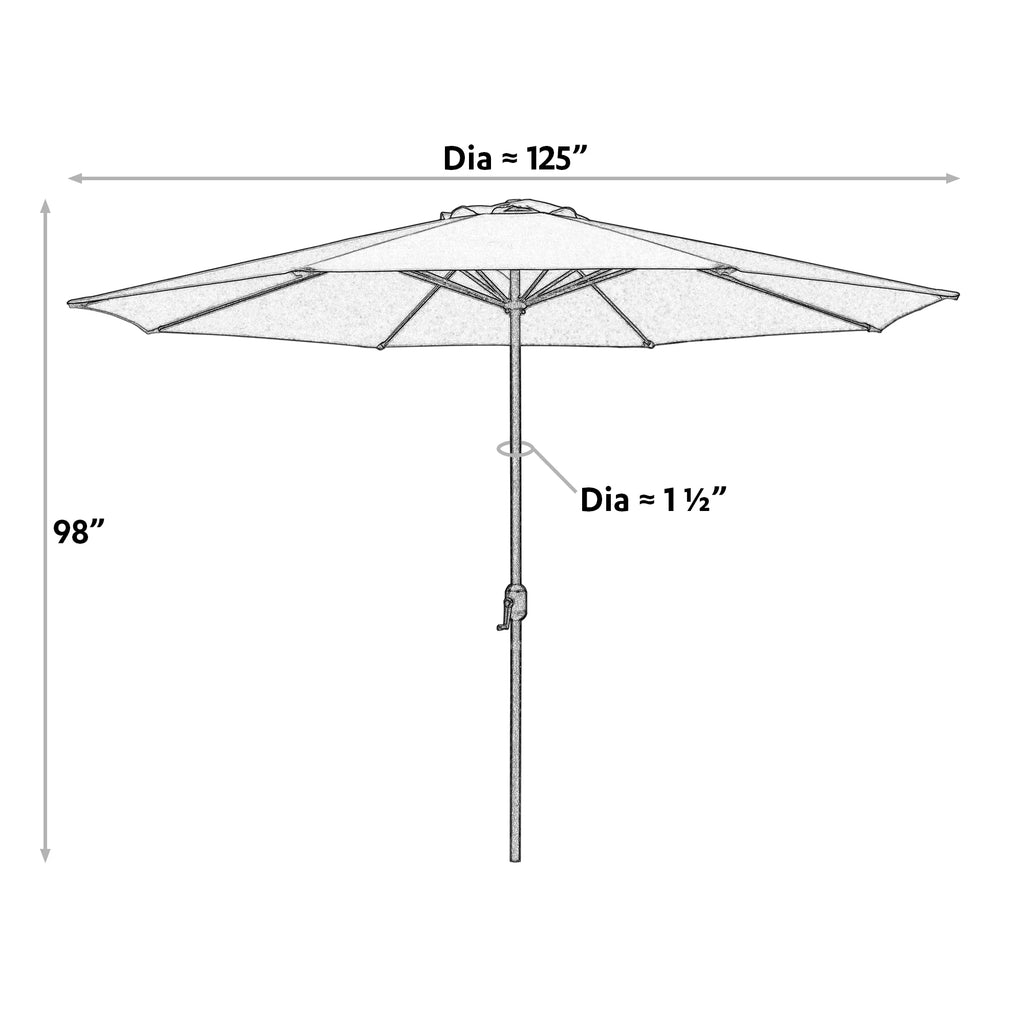 11ft Patio Umbrella with Crank B427