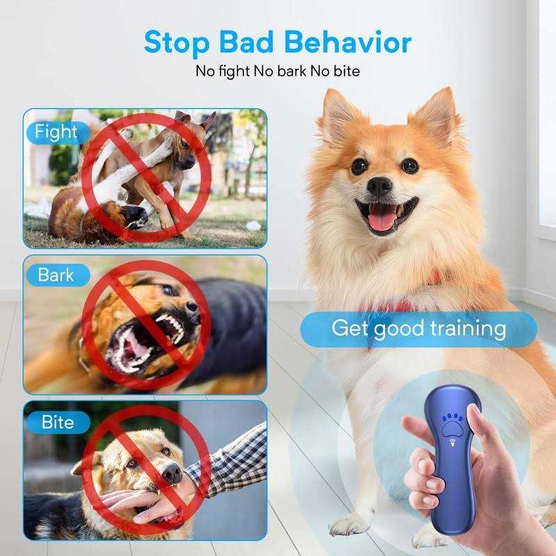 Anti Barking Device Rechargeable Ultrasonic Dog Bark Deterrent V240035