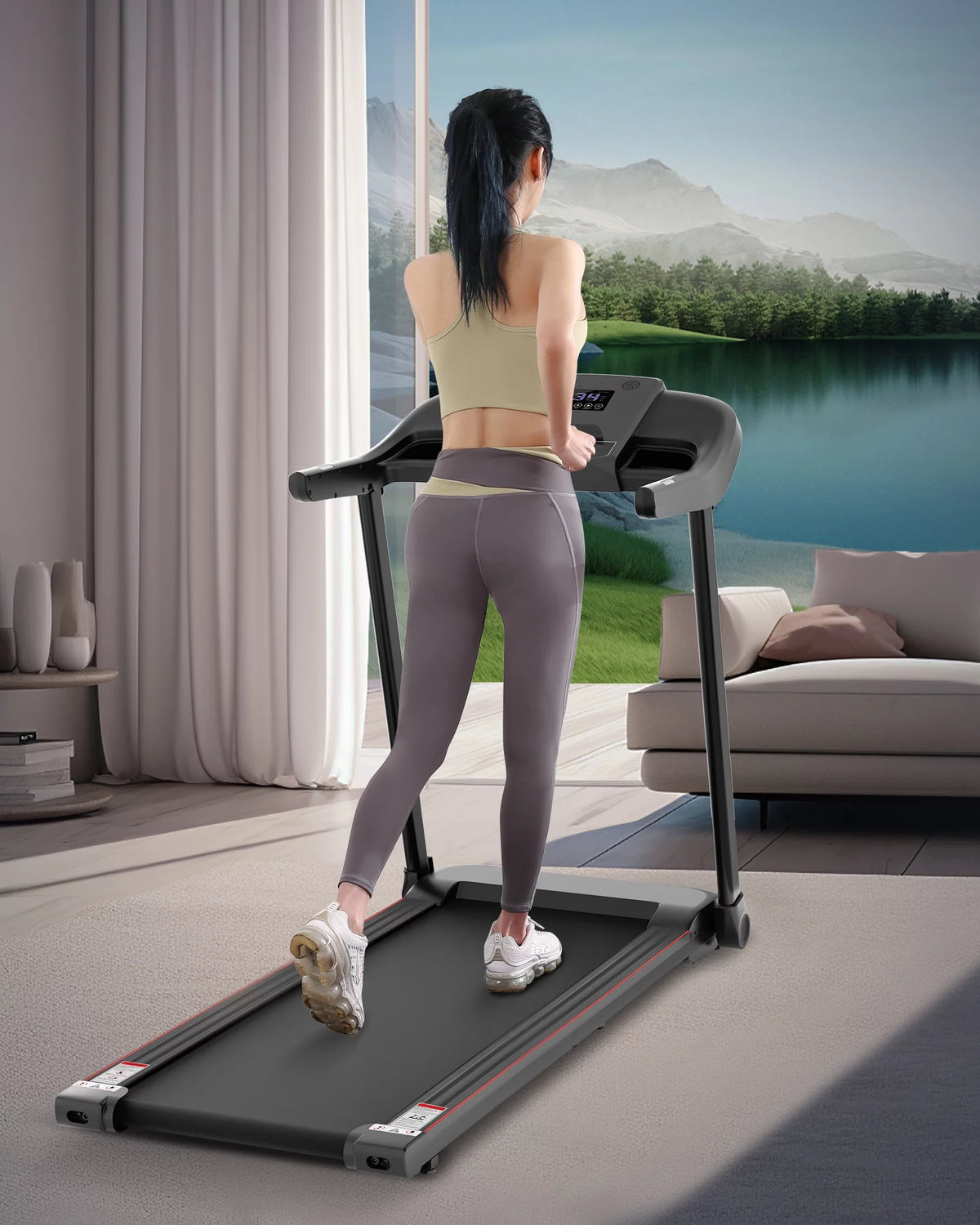 Folding Electric Treadmill with Bluetooth Y22057
