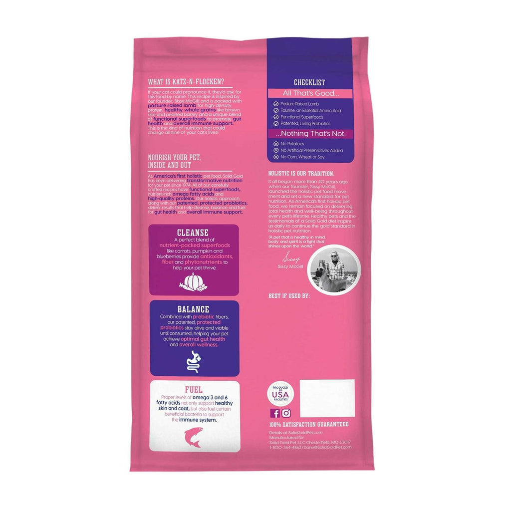 Solid Gold Lamb & Brown Rice Dry Cat Food Z4245